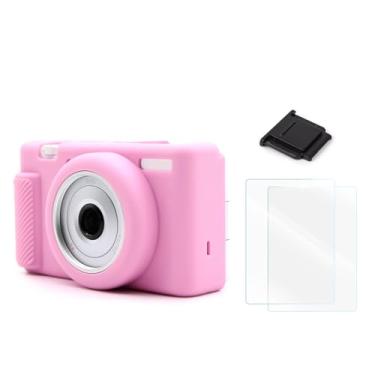 Imagem de Capa para câmera ZV-1F, capa protetora de silicone compatível com Sony ZV-1F/ZV-1 II/ZV-1M2, protetor de tela para Sony ZV-1F [2 pacotes], capa para câmera Hot Shoe para acessórios de câmera ZV-1F