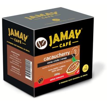 Imagem de Café CacauCherry Jamay Sachê 250g Café Especial 100% Natural Blend Gourmet Sabor Intenso e Aroma Refinado Ideal para Quem Busca uma Experiência Exclusiva em Cafés Especiais (250 gramas, Grãos)