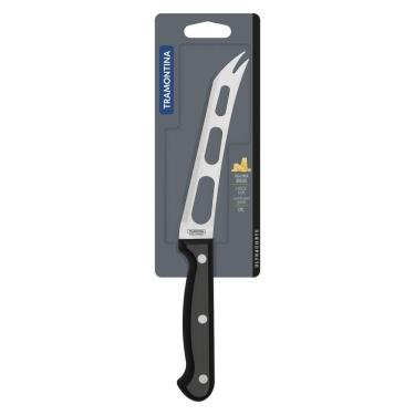 Imagem de Faca Para Queijo Tramontina Ultracorte Com Lamina Em Aço Inox E Cabo De Polipropileno Preto 6"