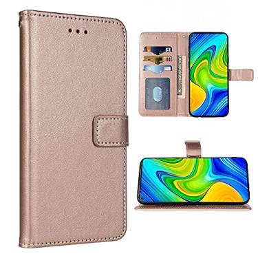 Imagem de FDCWTSH Compatível com Xiaomi Redmi Note 9 capa carteira alça de pulso cordão couro flip capa suporte suporte acessórios celulares capas de telefone para Xiami Xiomis Xiome Redme Note9 4G mulheres Me