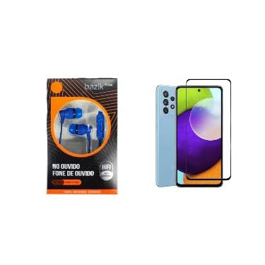 Imagem de Fone de ouvido com fio + Película protetora para Samsung A14,A15, A20, A23, A30, A34 ou A54