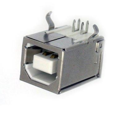 Imagem de Conector usb femea 90 graus paraimpressora yh-usb03 - Conectores
