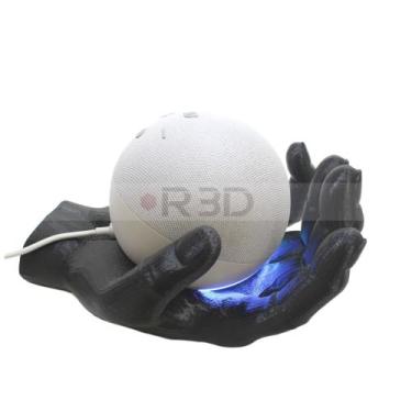 Imagem de Suporte Para Alexa Echo Dot 4 E 5 De Mesa Ou Parede Mão Hand - R3D, PR