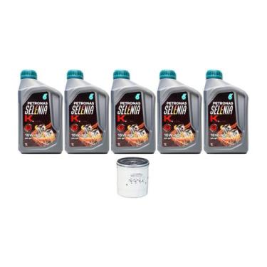 Imagem de Kit Troca de Óleo Fiat Linea 1.9 Flex - Selenia K 15w40 - PETRONAS