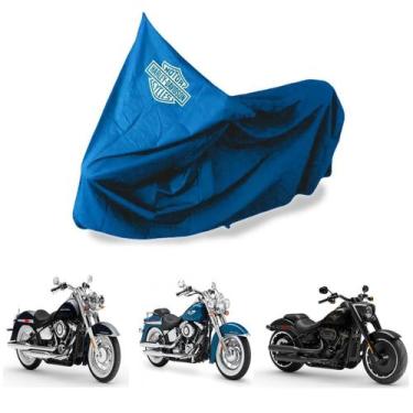 Imagem de Capa Protetora Impermeável Para Moto Harley Davidson - SPTS, Azul-cele