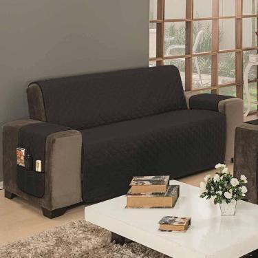 Imagem de Protetor De Sofá Dupla Face Impermeável Mr 3 Lugares King - Preto-cinza