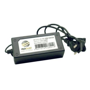 Imagem de Fonte Cabeada Com Bivolt Automático 12V 10A Com Proteção Conta Surtos E Interferência FS-329 Fasgold