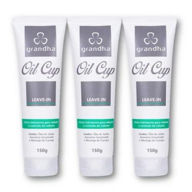 Imagem de Kit 3 Grandha Oil Cup Leave-In 150g