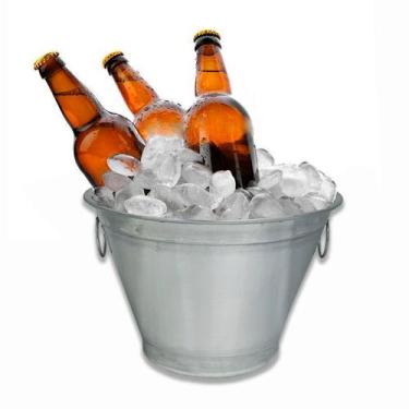 Imagem de Balde de Alumínio 6,4 Litros para Bebidas - Ficone Reis