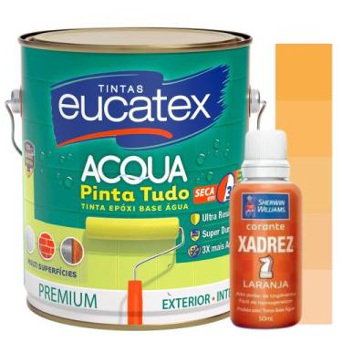 Imagem de Tinta Epóxi Branco Base Agua 3,6L p/ Azulejo Banheiro Cozinha + Corant
