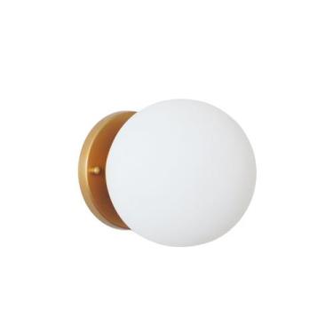 Imagem de Arandela Jabuticaba Dourado1 bola/globo de vidro. - MV ILUMINACAO, Dou