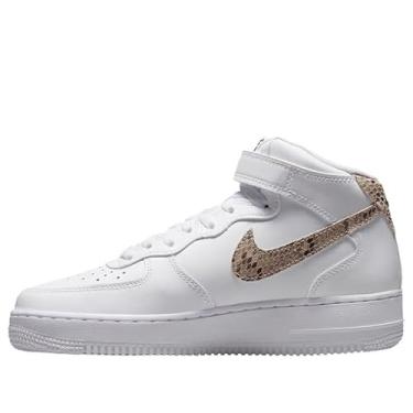Imagem de Nike Tênis feminino Air Force 1 Mid '07 Couro Branco 366731-100, Branco Sanddrift preto, 34