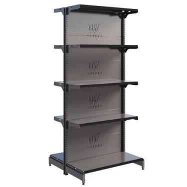 Imagem de Gôndola De Centro Fit 1 Inicial 1,70m Expositor De Mercado Bandejas In