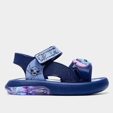 Imagem de Sandália Infantil Grendene Kids Disney Led Menina, Azul escuro, 19