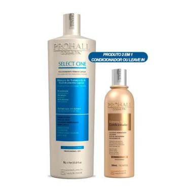 Imagem de Escova Select One Prohall 1L+ Leave-in Extreme Repair 300ml - Prohall 