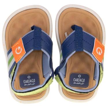 Imagem de Chinelo infantil mini ii cartago 12234, Cinza, Azul, 19