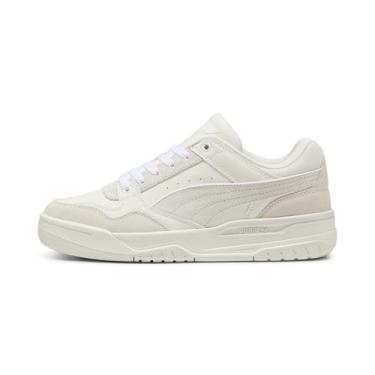 Imagem de PUMA Tênis masculino Rebound Retro, Quente branco-vapor cinza-branco, 45