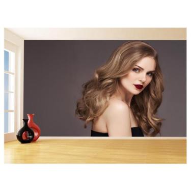 Imagem de Papel De Parede 3D Salão De Beleza Corte Cabelo 3,5M Slb10 - Você Deco