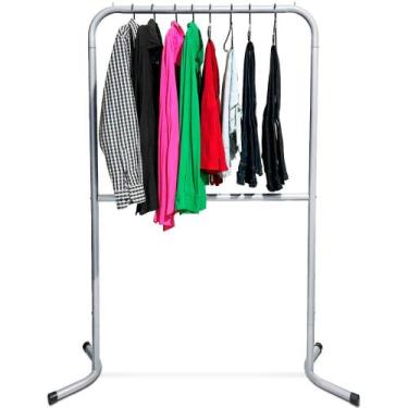 Imagem de Cabideiro Arara De Roupas Mancebo Niort Vertical P/ Loja Quarto - Genu