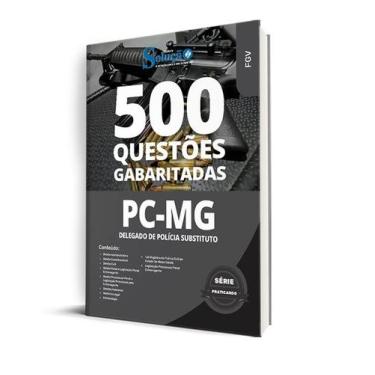 Imagem de Caderno de Questões PC-MG - Delegado 500 Questões Gab - Editora Soluçã