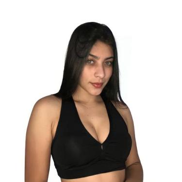 Imagem de Top nadador feminino com bojo removível TB moda fitness academia e gin