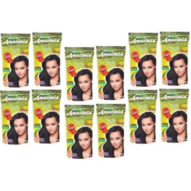 Imagem de Hene Em Gel Amazonia 10x180gr Divina Dama Preto Medio (Preto Natural) 