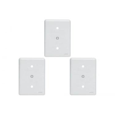 Imagem de Kit C/3 - Placa Perlex Branca 4X2 (Cega+Furo) 23Pl0/6