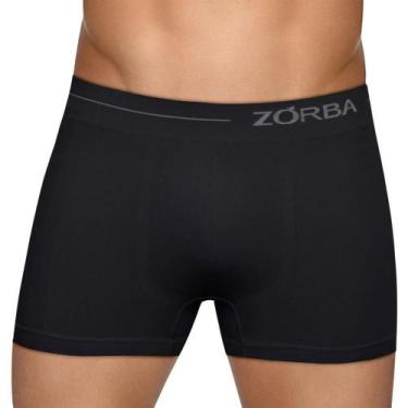Imagem de Cueca Boxer em Microfibra Zorba 839 Sem Costuras Side, Preto, M