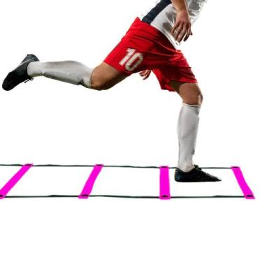 Imagem de Escada de Agilidade Nylon Regulavel Para Treino Funcional Degraus Ajus