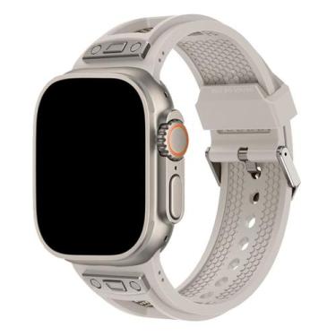 Imagem de Pulseira Silicone Robusta Web Compatível com Watch Ultra - Baú do Viki