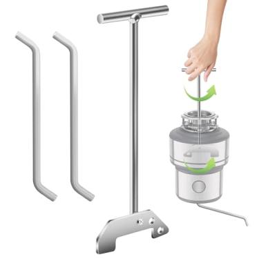 Imagem de Fennoral Chave de desobstrução de lixo com 2 unidades de chave de trituração de lixo compatível com triturador de lixo SinkErator Moen, use para remover entupimento acima da pia