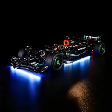 Imagem de YEABRICKS Luz LED para 42171 Technic Mercedes-AMG F1 W14 E Modelo de Blocos de Construção de Desempenho (Conjunto de Construção NÃO Incluído)