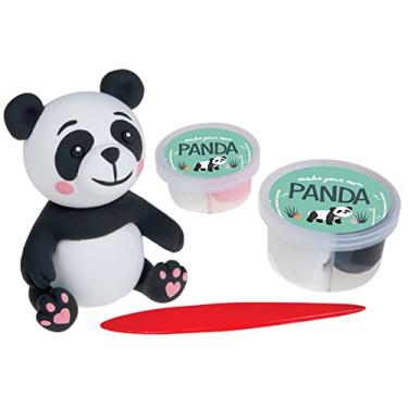 Imagem de iscream Fizz Creations Make Your Own Mini Panda Bear Modeling Dough Shaping Kit