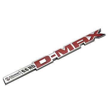 Imagem de 1 peça Duramax Dmax Allison 6.6HD Emblemas de transmissão 3D Emblemas de substituição para Silverado 2500HD 3500HD (Vermelho cromado)