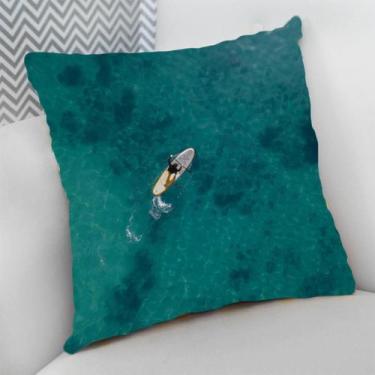 Imagem de Almofada Decorativa Cheia c/ Zíper 25x25 cm Náutico Oceania Praia Mar 