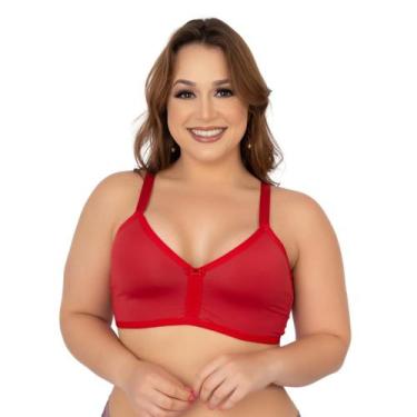 Imagem de Sutiã Feminino Plus Size Sem Bojo Alça Reforçada - Bella Fiore Modas, 