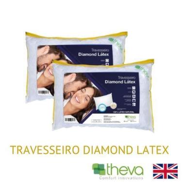 Imagem de 2 Travesseiros Diamond Látex em Flocos - Theva