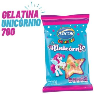Imagem de Bala de Gelatina Unicórnio 70g - Arcor