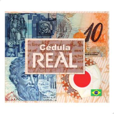 Imagem de Folder Encarte para Cédula de 10 Reais Comemorativa Descritivo - Numis