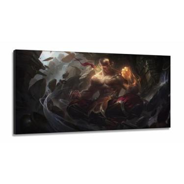 Imagem de Quadro Decorativos League of Legends em Tecido Canvas 130x60 m01 - Wal