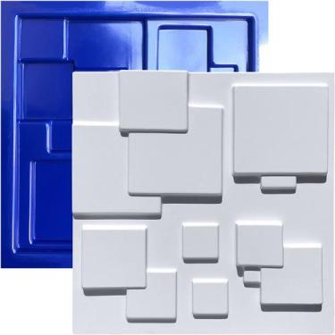 Imagem de Forma 3D Gesso e Cimento ABS 1mm - Mosaico Liso 30x30 cm - Xmoldes For