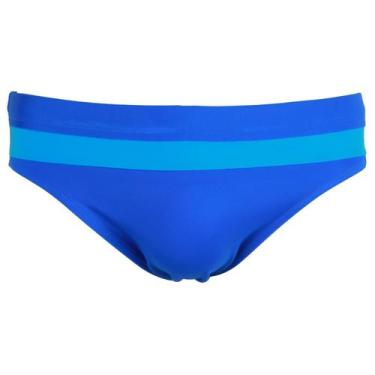 Imagem de Sunga Azul Masculina Praia com Cós Azul Lateral 6cm - Amassê, P