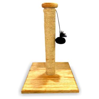 Imagem de Arranhador Para Gatos Poste Sisal Brinquedo Com Bolinha Pet - JJVERAS