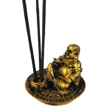 Imagem de Incensário QUeima 3 Incensos Buda Alegre 13099 - Mana Om By Ello