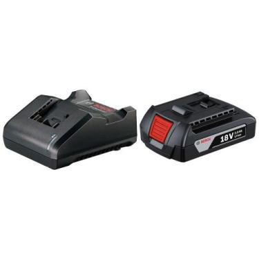 Imagem de Carregador Rápido de Baterias 18V Bivolt com Bateria 18V 2Ah BOSCH, Bi