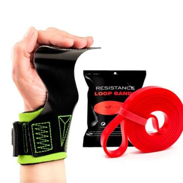 Imagem de Kit Hand Grip Legacy Skyhill Colors e Super Band Vermelho, Lona preta 