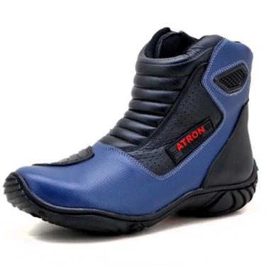 Imagem de Bota Motociclista Semi-ipermeável AS-SPIRIT Atron Shoes - 410 - Azul, 