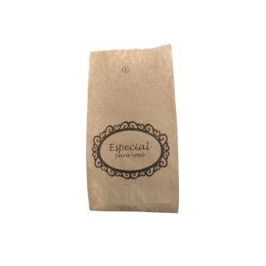 Imagem de Saco de papel kraft c/ estampa 15x30cm 3kg fd500 - hbox embalagens - k