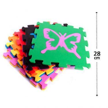 Imagem de Tatame Tapete de EVA 9 Pecas 28x28 Bichinhos - Riplas