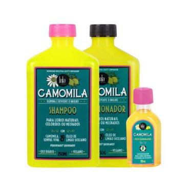 Imagem de Kit Lola Cosmetics Camomila - Shampoo 250ml e Condicionador 250g e Óle